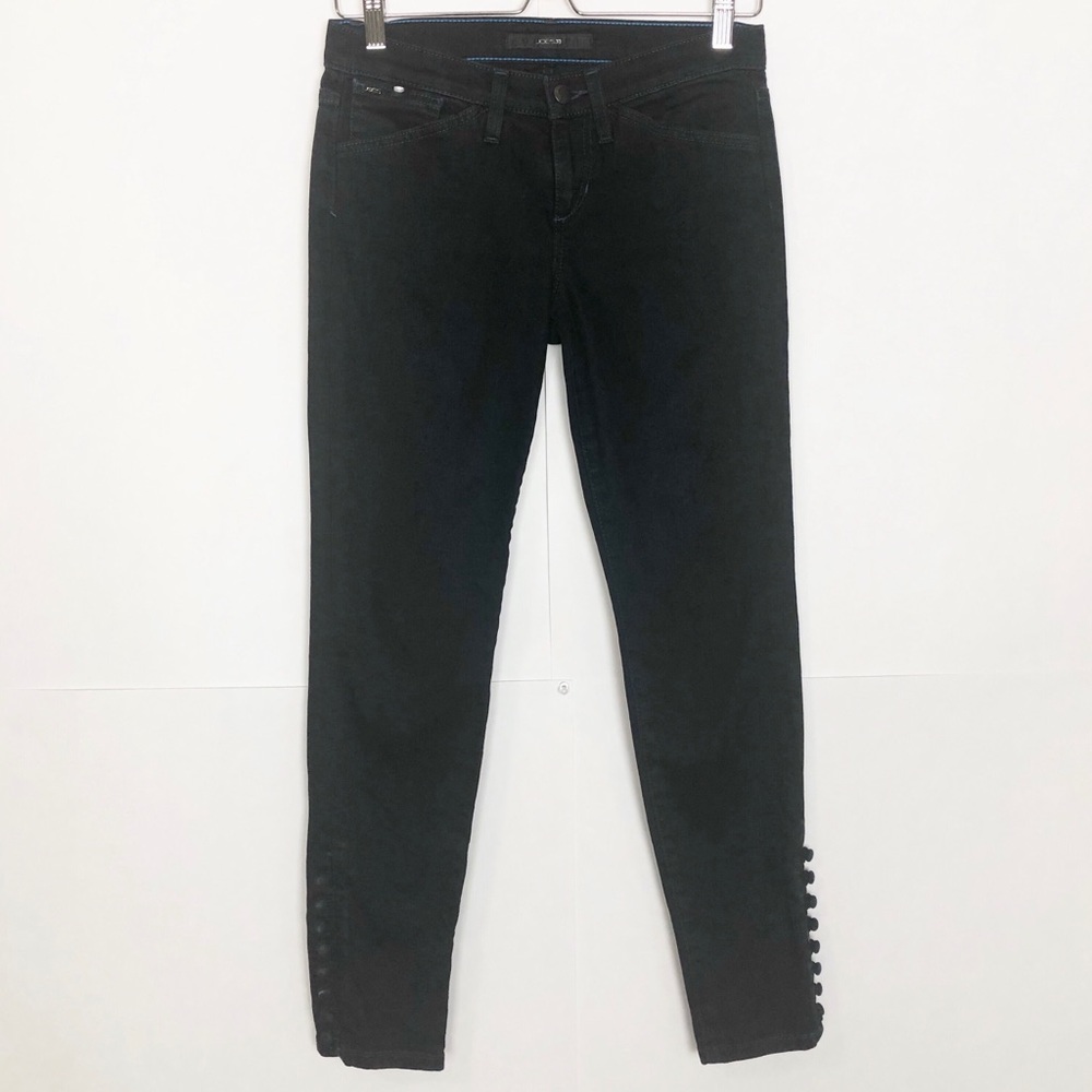 EUC Joe’s Black Button Ankle Cigarette Jeans in Reed